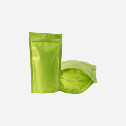 Green Standing Zipper Pouch 100 gm