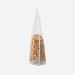Transparent Standing Zipper Pouch 500 gm