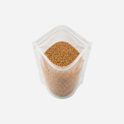 Transparent Standing Zipper Pouch 250 gm
