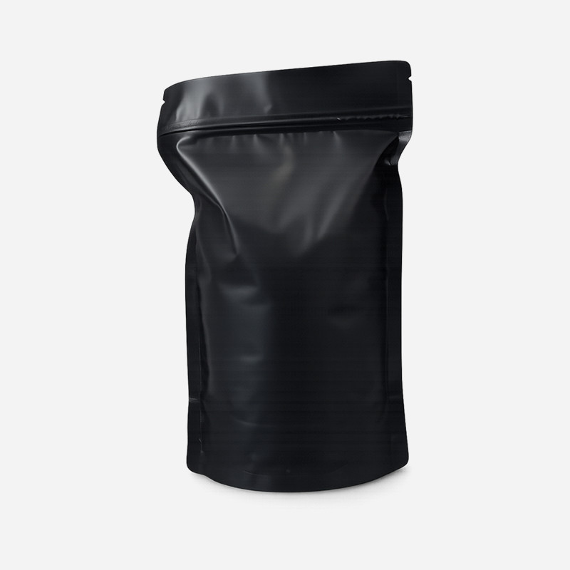 Black Standing Zipper Pouch 500 gm
